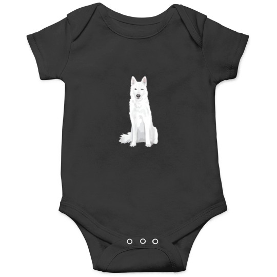 Discover beautiful white Siberian Husky sweet white Snow Onesies