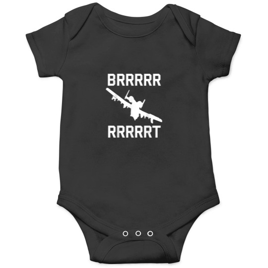 Discover A10 Thunderbolt BRRRT Warthog Military Jet Onesies