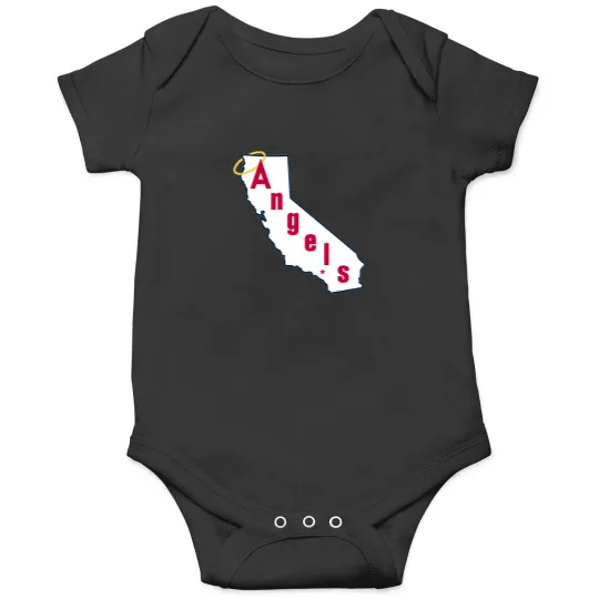 Discover Throwback California Angels Baseball Logo Onesies