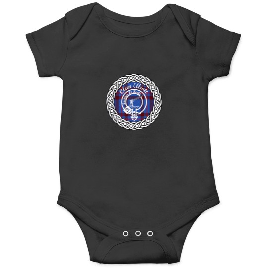 Discover Elliott surname last name Scottish Clan tartan b Onesies