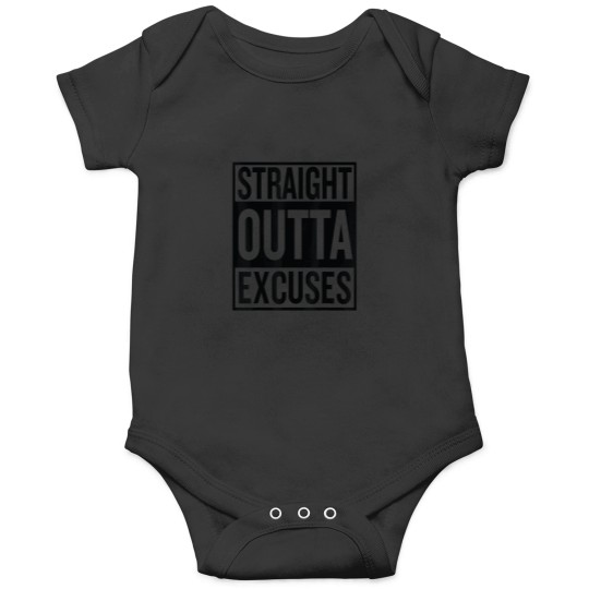 Discover Straight Outta Excuses Block Style Better Self M Onesies