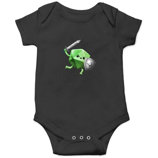 Discover Rpg Dice Sticker Green D20 Knight Onesies