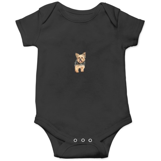 Discover Watercolor Yorkie Yorkshire Terrier Owners Long Onesies