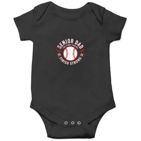 Discover Senior Dad Baseball 2024 The Final Inning Onesies