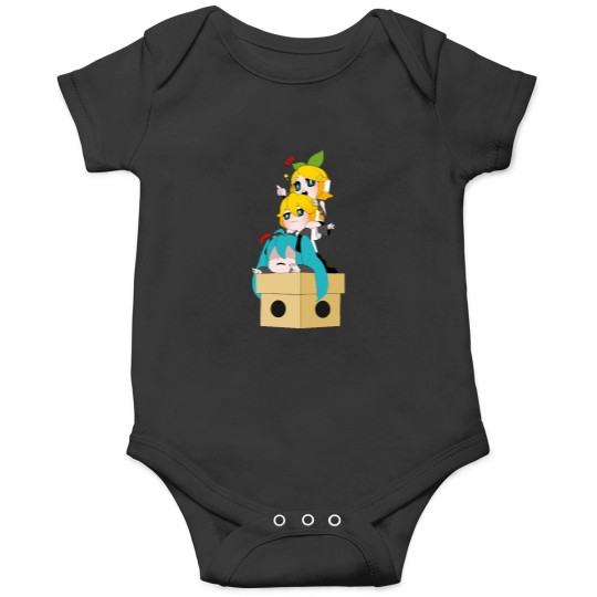 Discover Vocaloid - Kagamine Rin, Kagamine Len and Hatsunee Miku Chibi i Onesies