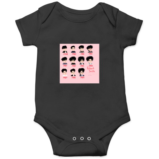 Discover Robert Smith of The Cure Hair History Active T-Shirt Onesies