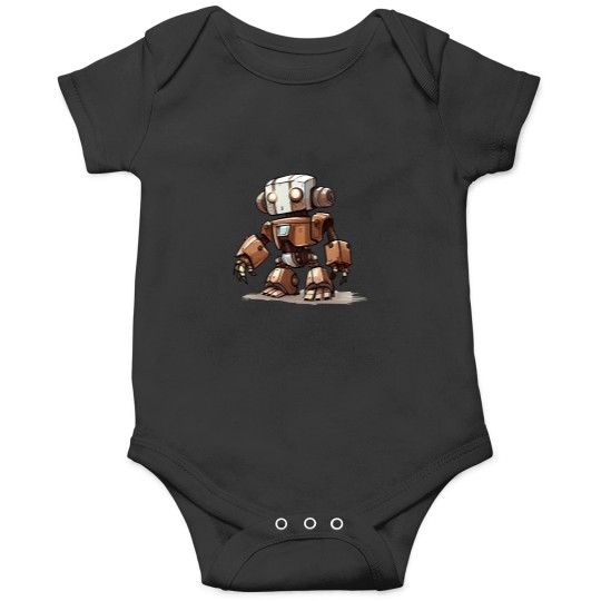 Discover A Digital Drawing Of A Small Robot Onesies