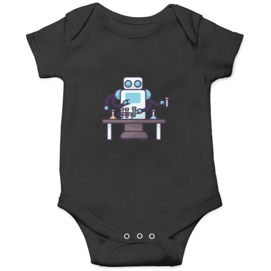 Discover Robot Holding Test Tubes Onesies