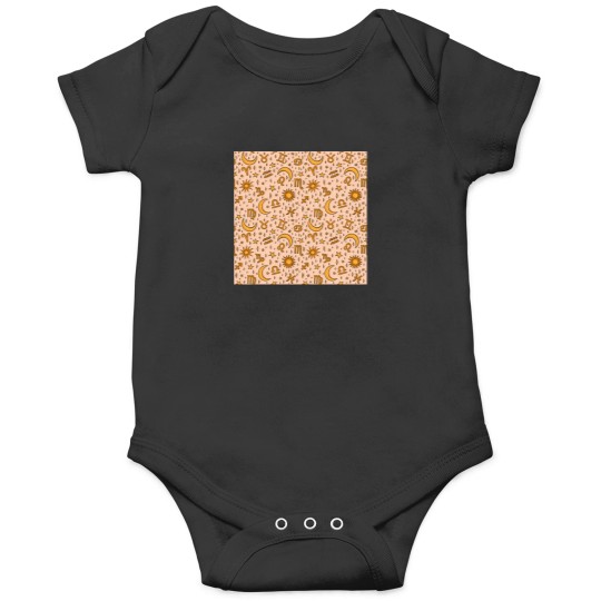 Discover Zodiac Sun And Star Print In Cream 3628 Onesies