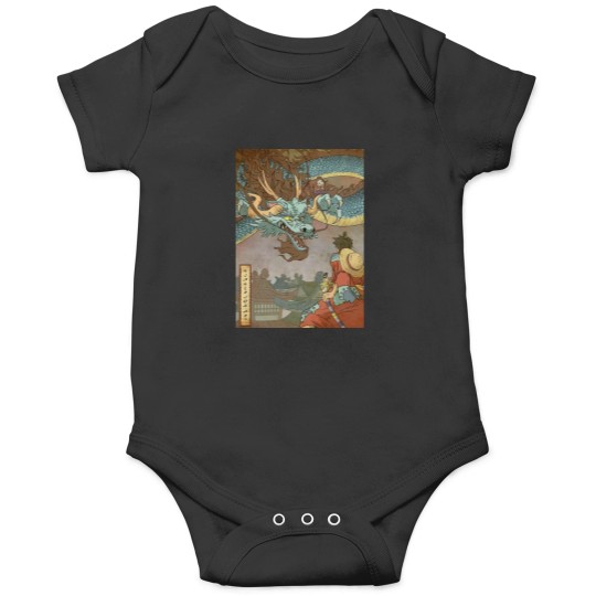 Discover Luffy Vs Kaido Traditional japanese art style Active T-Shirt Onesies