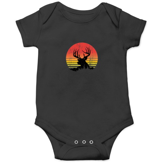 Discover Buck Deer At Sunset Worn Look Essential T-Shirt Onesies