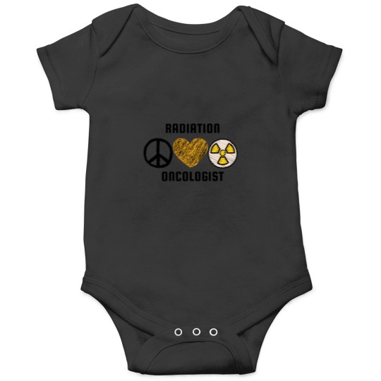 Discover Radiation Oncologist Peace Love And Radiation Onesies