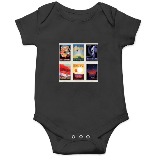 Discover Nasa Jpl Space Tourism Collage Exoplanet Travel Bureau (8K Resolution) Onesies