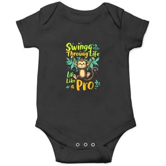 Discover monkey swinging through life like a pro monkey day Onesies