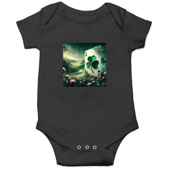 Discover happy st patricks day playing card ace Onesies