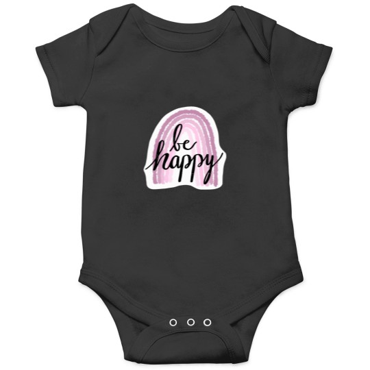 Discover Be Happy Purple Rainbow Onesies