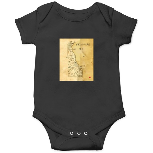 Discover Delaware As A Fantasy Map 1851 Onesies