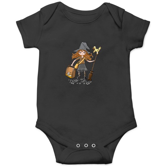 Discover Just A Little Witch Off To School With Her Mice And Bird 2864 Onesies