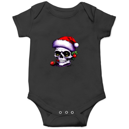 Discover Skeleton Wearing Claus Hat Onesies