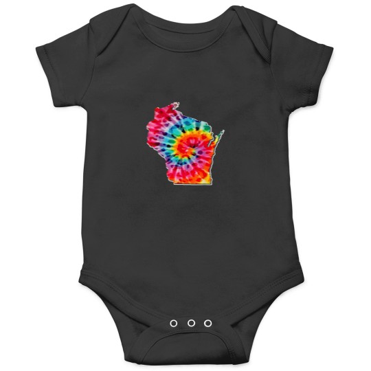 Discover Vintage Wisconsin Colorful Tie Dye Print State S Onesies