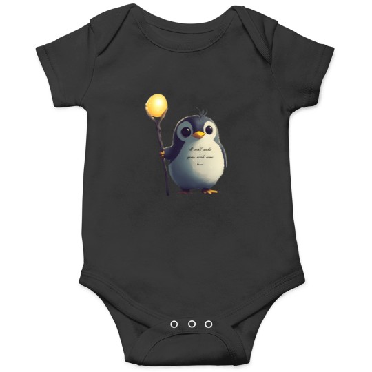 Discover Magical Penguin Granting Wishes With A Golden Glow 2656 Onesies