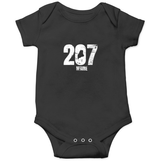 Discover Womens Maine 207 graphic VNeck Onesies