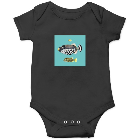 Discover Polkadot Fish Trio Onesies