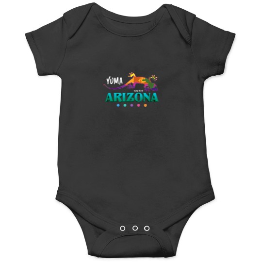 Discover Yuma Arizonna USA Desert Gecko Lizard Art Vacatio Onesies