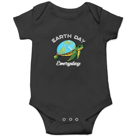 Discover Sea Turtle World Earth Day Everyday T-Shirt Onesies