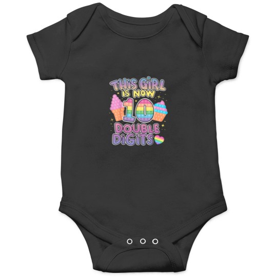 Discover This girl Is Now 10 Double Digits 10th Birthday Onesies