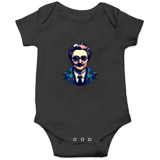 Discover Revolutionary Radiance A Bold Portrayal Of Rosa Luxemburg Onesies
