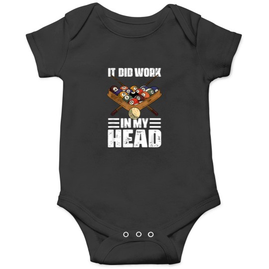 Discover Billiards It Worked Shooting Pool Trick Shot 9 Ball Joke Tee T-Shirt Onesies