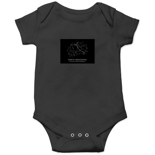 Discover North Macedonia Road Map 1528 Onesies