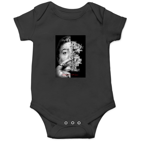 Discover Blacks and white Sylvester Stallone quote  -4 Onesies