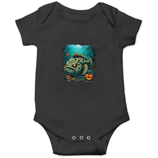 Discover Flat Fear A Monstrous Floundeeer Fish Onesies