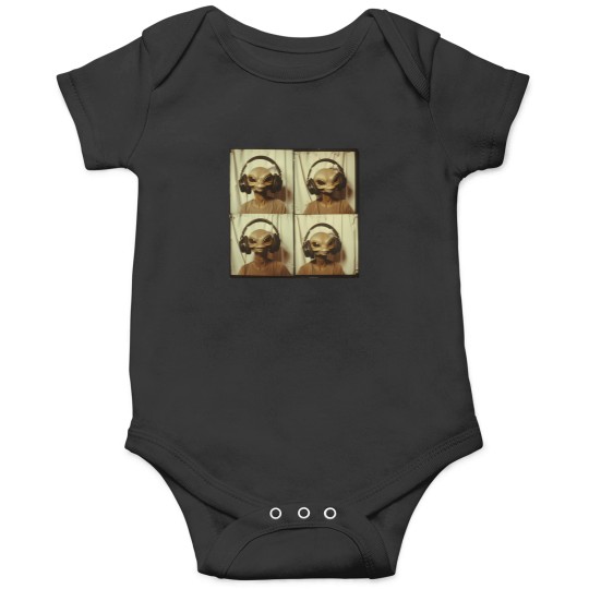 Discover Vintage-Alien-Listing-To-Music T-Shirt Onesies