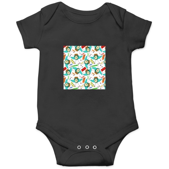 Discover Time Flies Pattern Onesies