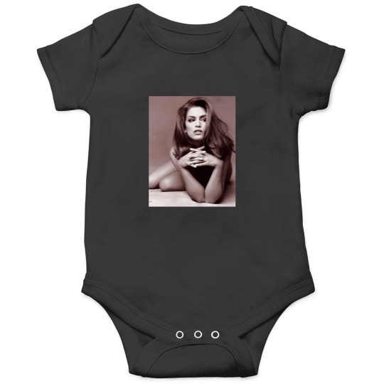 Discover Cindy Crawford  Black and White Classic T-Shirt Onesies