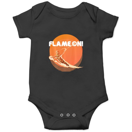 Discover fantastic four human torch flame on long Onesies