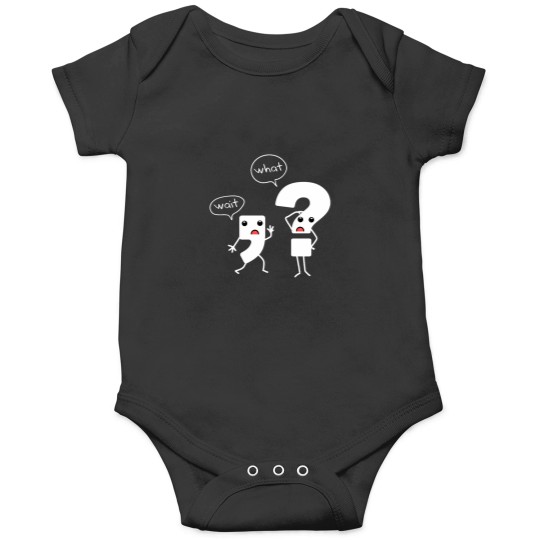 Discover Wait What Grammar Tee - Literacy Tee - Punctuation Onesies