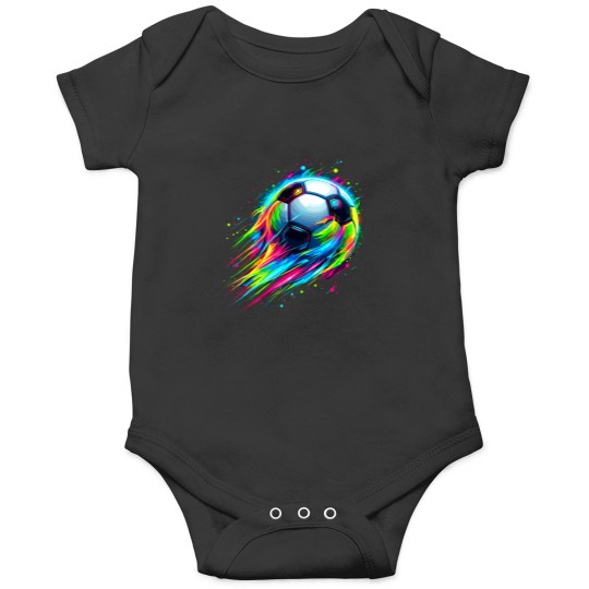 Discover Soccer Colorful Tie Dye Soccer Ball T-Shirt Onesies