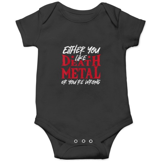 Discover Death Metal Heavy Metal Rock Music Band Death Metal Merch T-Shirt Onesies