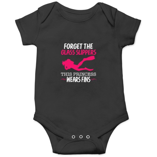 Discover Scubas Diving Girl Forget Glass Slipper Princes Diver Onesies