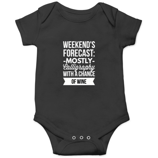 Discover Mostly Calligraphy T-Shirt Onesies