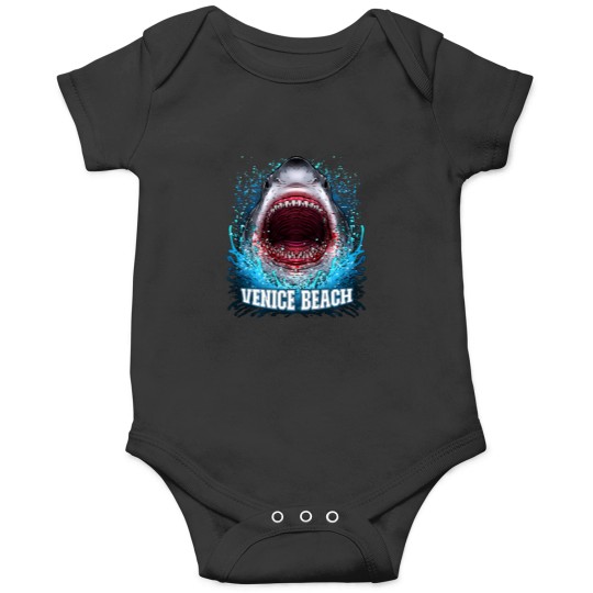 Discover Venice Beach Florida Vacation Great White Shark Beach Trip Onesies