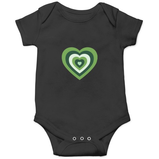 Discover Power Puff Girls Heart in Greens Onesies