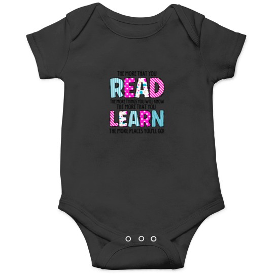 Discover The more that you read the more things you will know Onesies