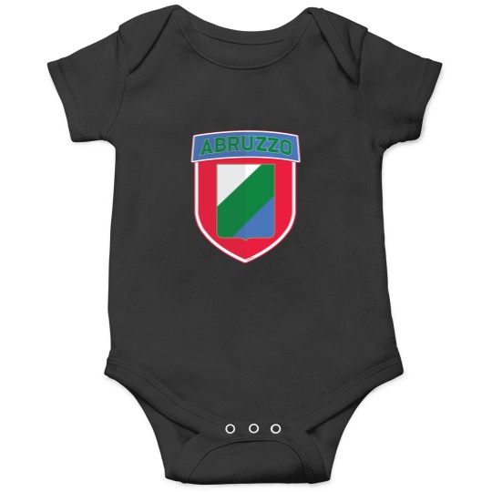 Discover Italian Region Of Abruzzo Flag Shield Sticker T-Shirt 01 Onesies