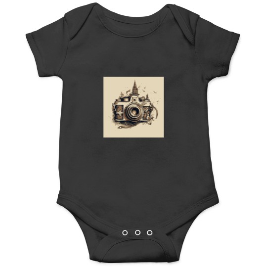 Discover Vintage Camera  1 T-Shirt Onesies