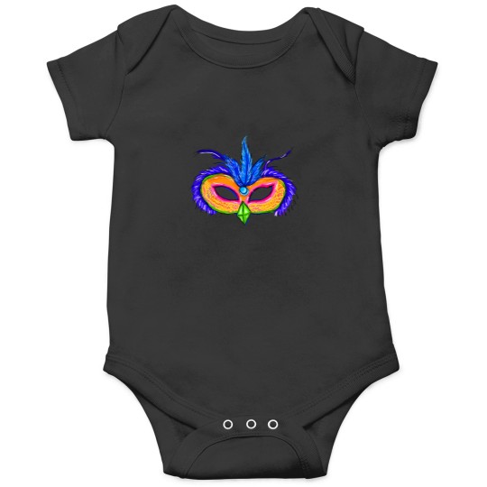 Discover Vibrant carnivalss masks - Hand Drawn abstracts Art Onesies